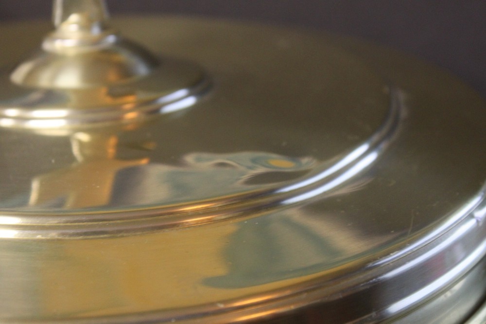 Vintage Churchware Two Stack Gold Tone Communion Set