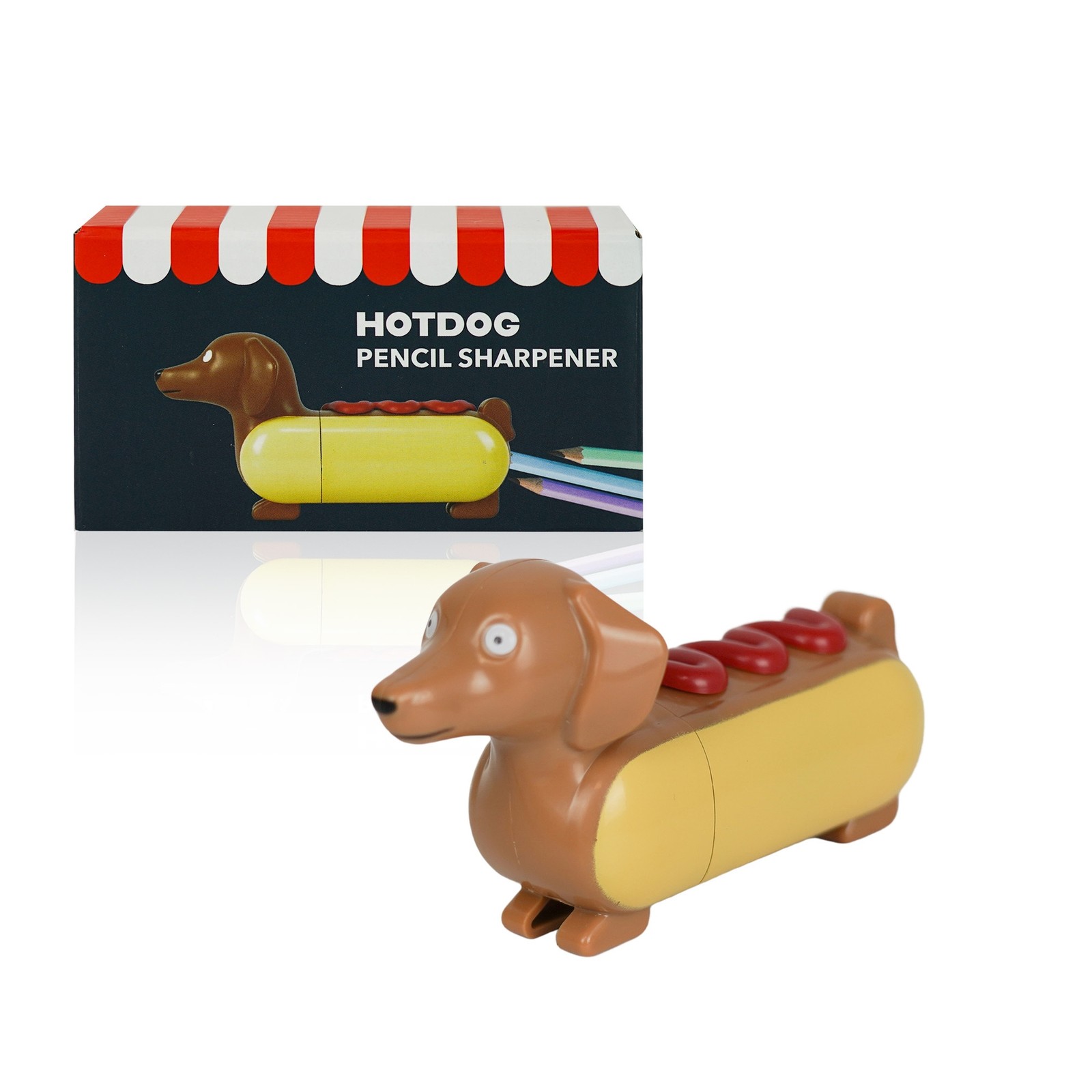 🌭😂 Hotdog Pencil Sharpener Funny Gag Gift – Butt Sharpener Desk Accessory Toy