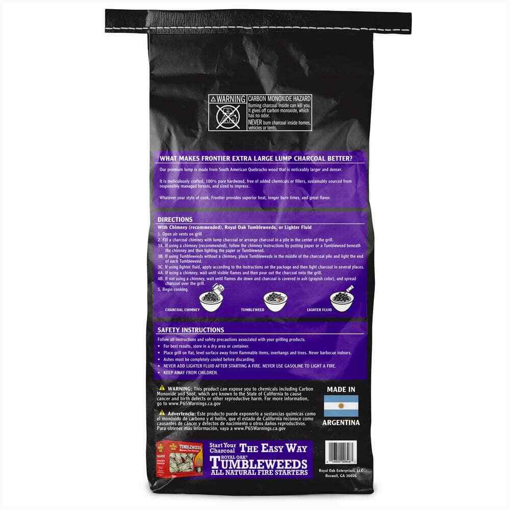 18 Lbs. Extra-Large Natural Lump Charcoal