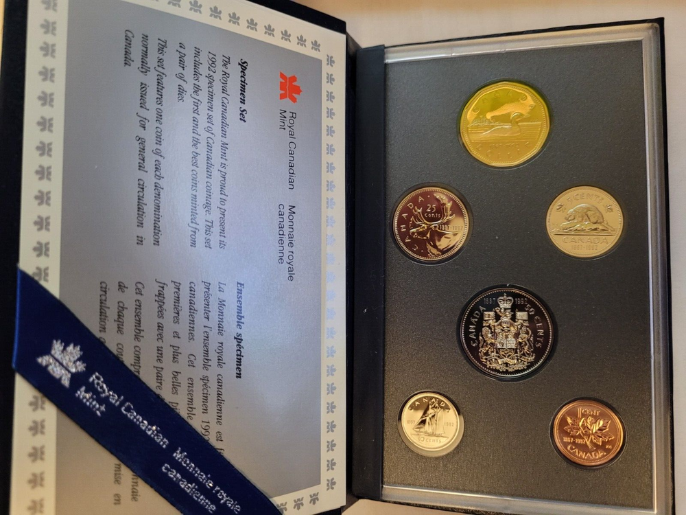 1992 Canada Specimen Set - Loon - Double Date Set