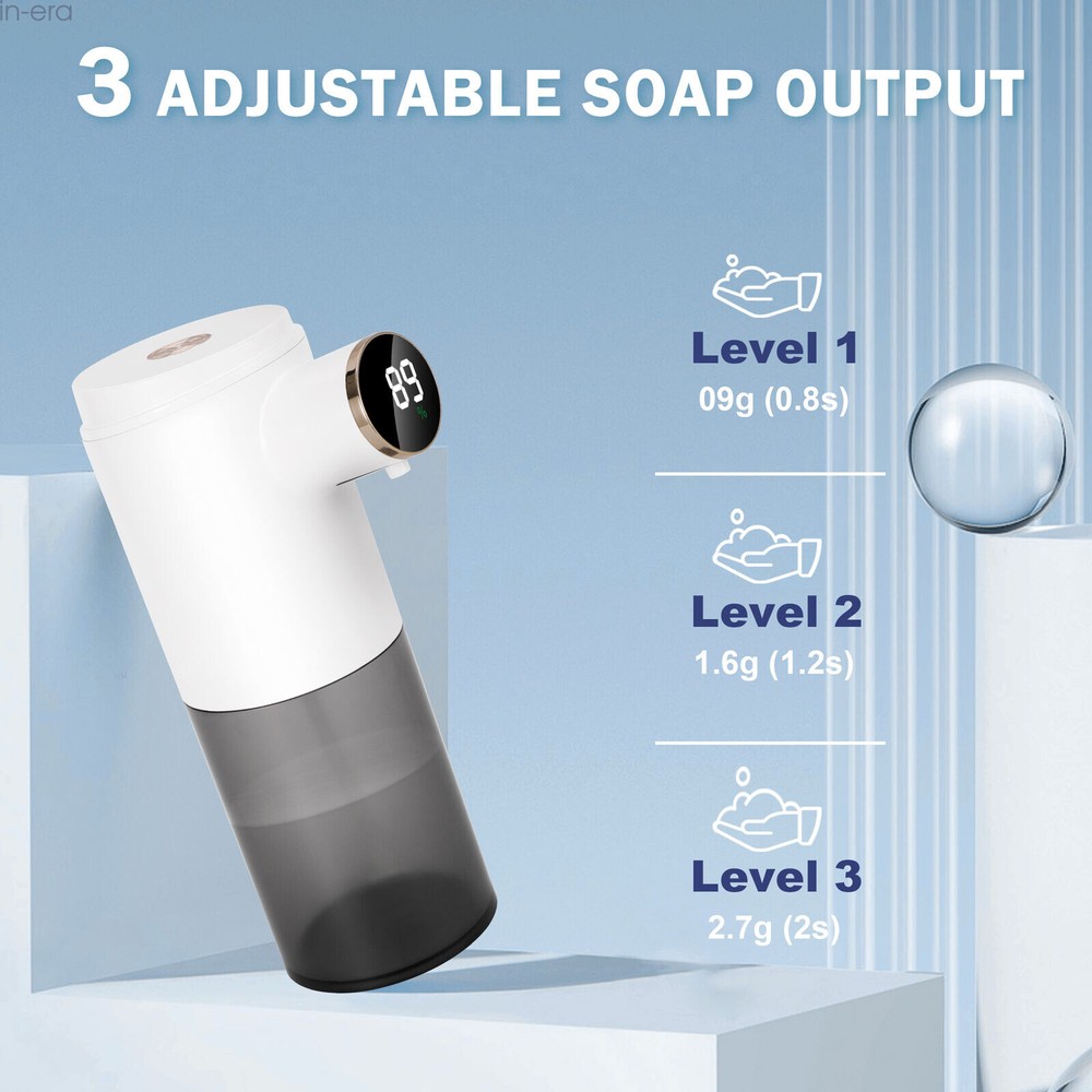 Automatic Liquid /Foam Soap Dispenser Volume Control Adjustable Rechargeable