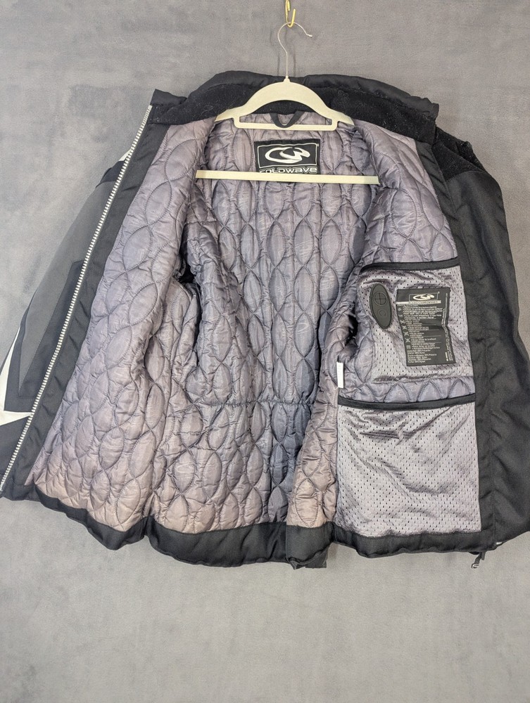 Coldwave Jacket Womens Small Black Gray Snowmobile