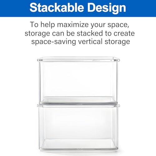 24 Pcs Small Drawer Organizer BinsSet, Stackable Drawer Divider Trays for