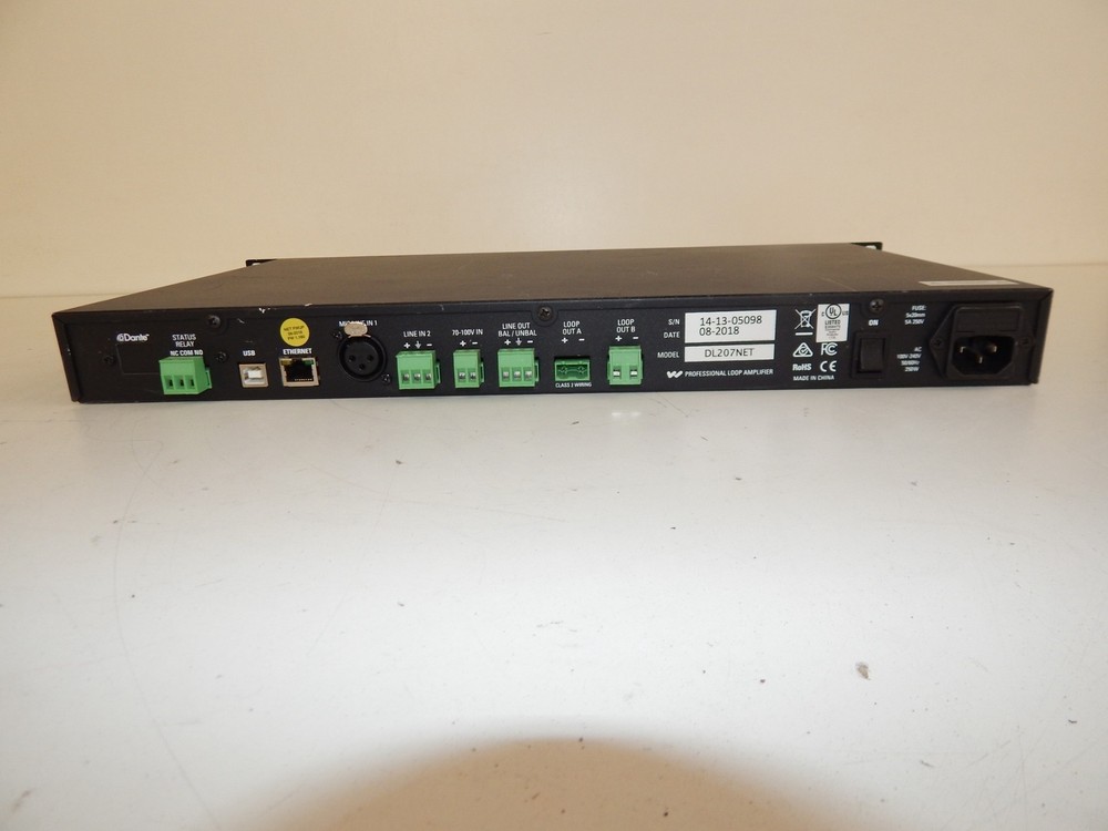 Williams Sound PLA DL207 NET D Digi-Loop DSP Dual Channel Loop Amplifier (XDV46)