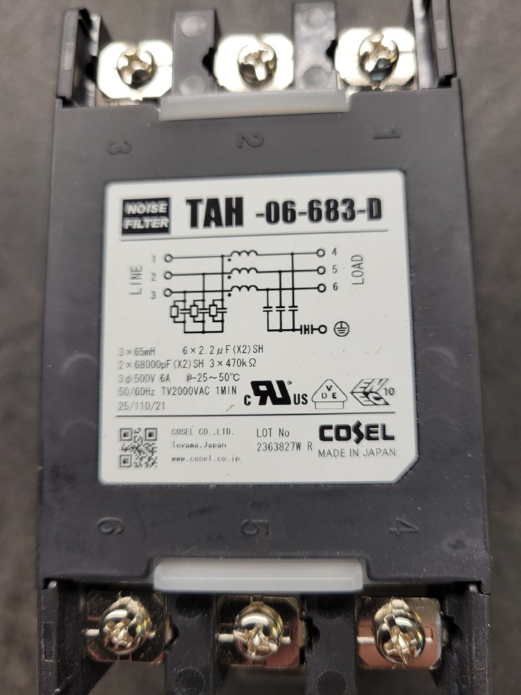 Cosel TAH-06-683-D Noise Filter.