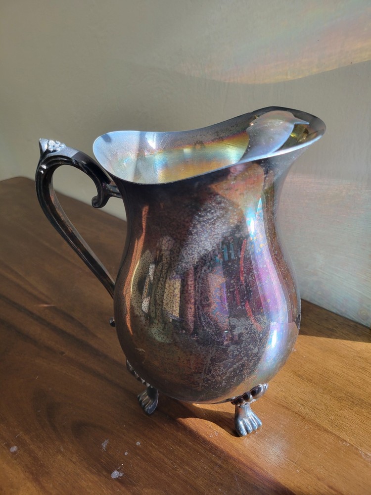 Leonard Silverplate Pitcher with Decorative Paw Feet Post-1940