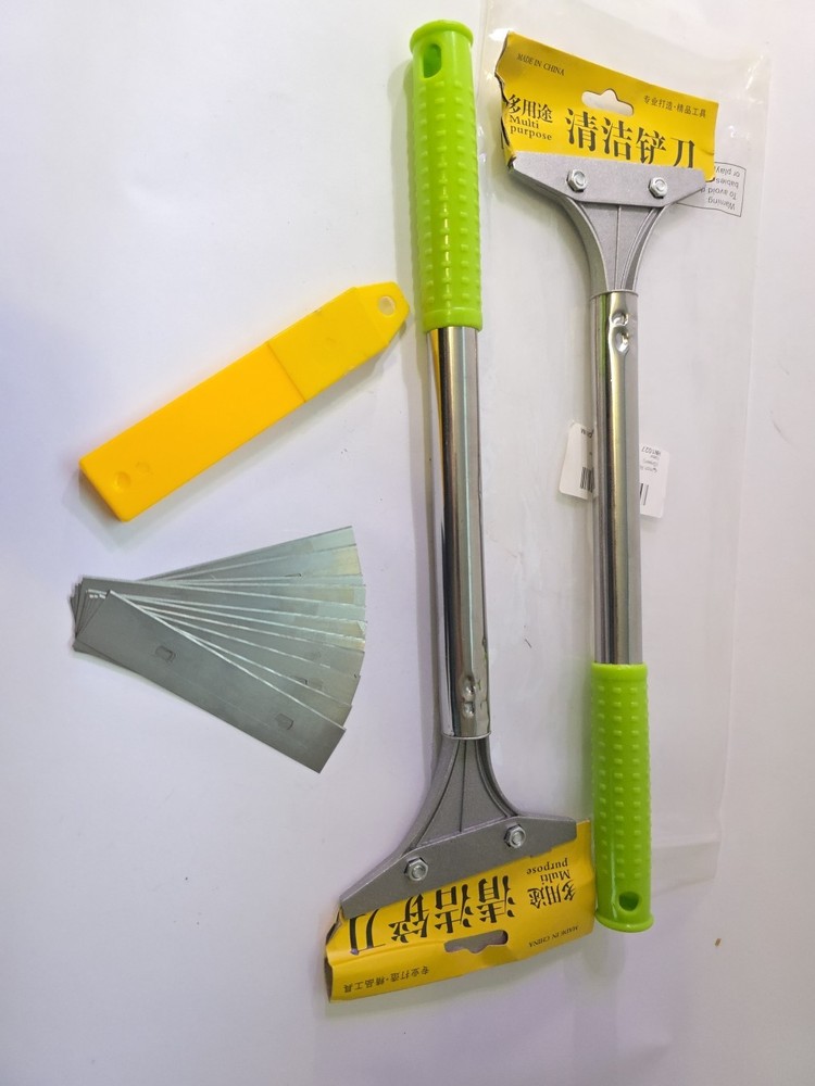 2 PACK - Razor Blade Scraper, 4 Inch Scraper Tool with 11 Pcs Extra Blades