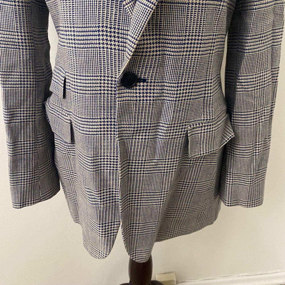 Ralph Lauren Collection Houndstooth Blazer Jacket Size 8