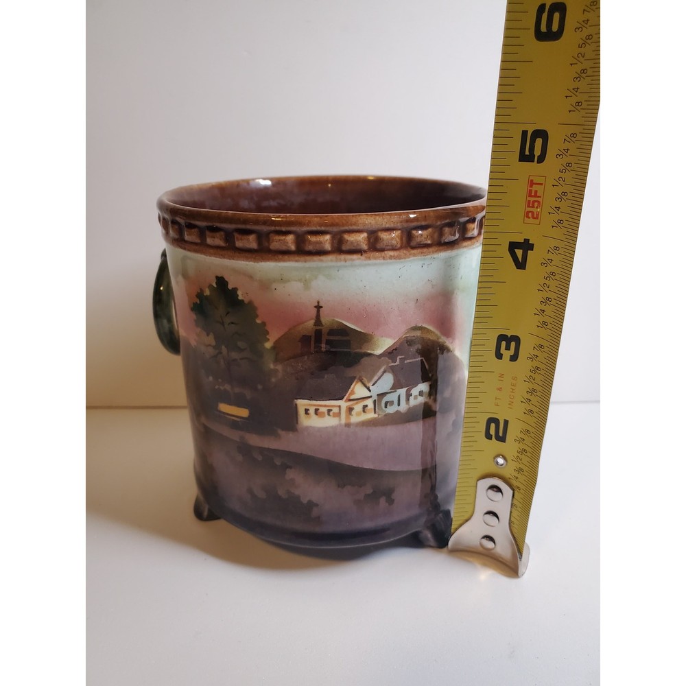 Country Side Ceramic Candle Holder - 4"