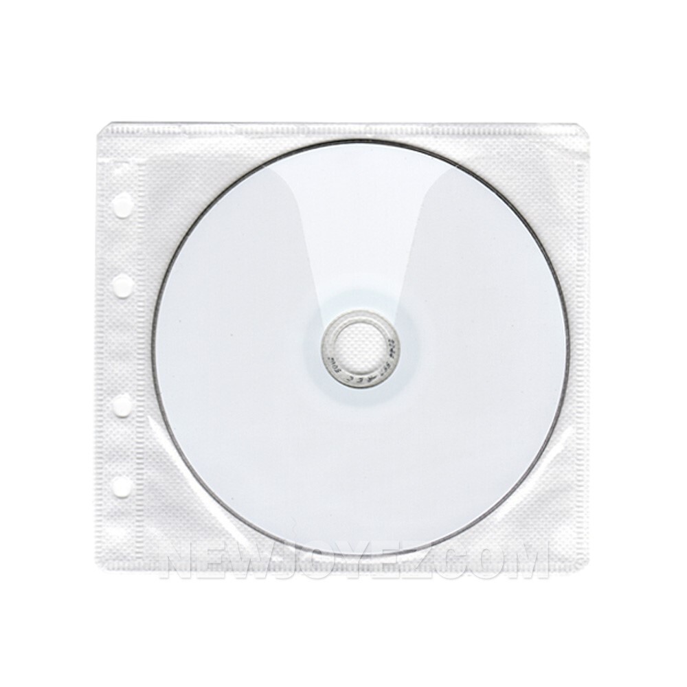 100 CD DVD Double Sided Wallet Refill Plastic Sleeve Insert, 200 Discs Capacity