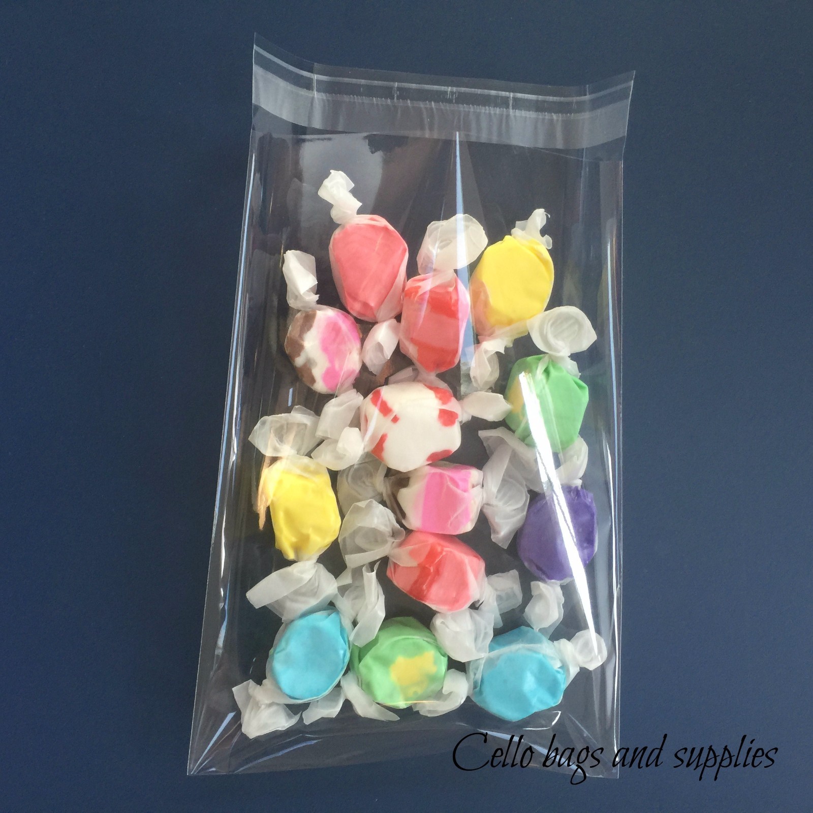 100 CRYSTAL CLEAR SELF ADHESIVE RESEALABLE CELLO OPP MULTI-SIZED BAGS