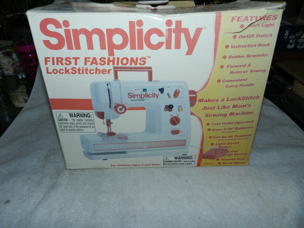 Simplicity First Fashions Lockstitch Sewing Machine Beginner BATTERY/ELECTRIC