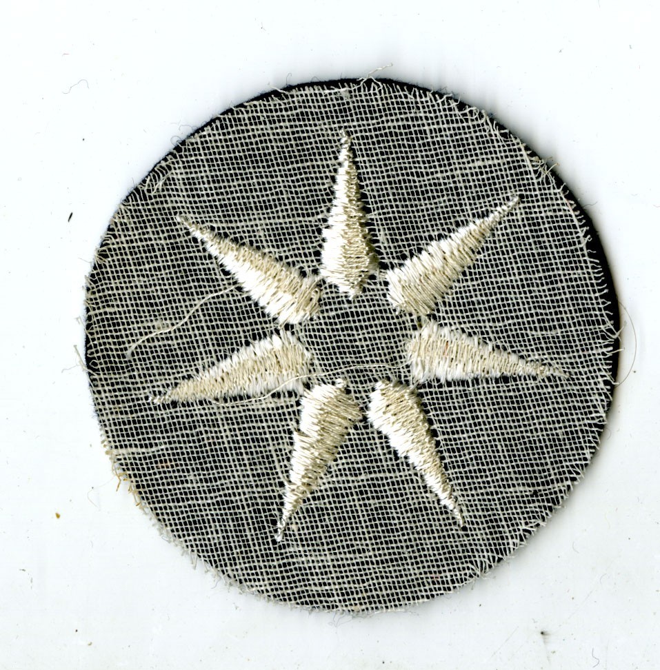 7th Service Command White Back Patch on Felt WWII Vintage Plains