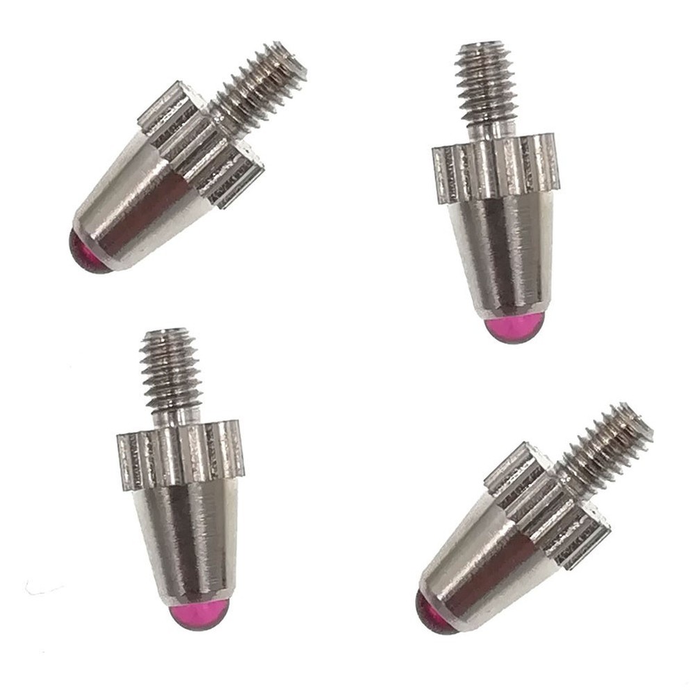 4Pcs Ruby Ball Point Contact Point For Drop Indicator Depth Gauge M2.5 Thread