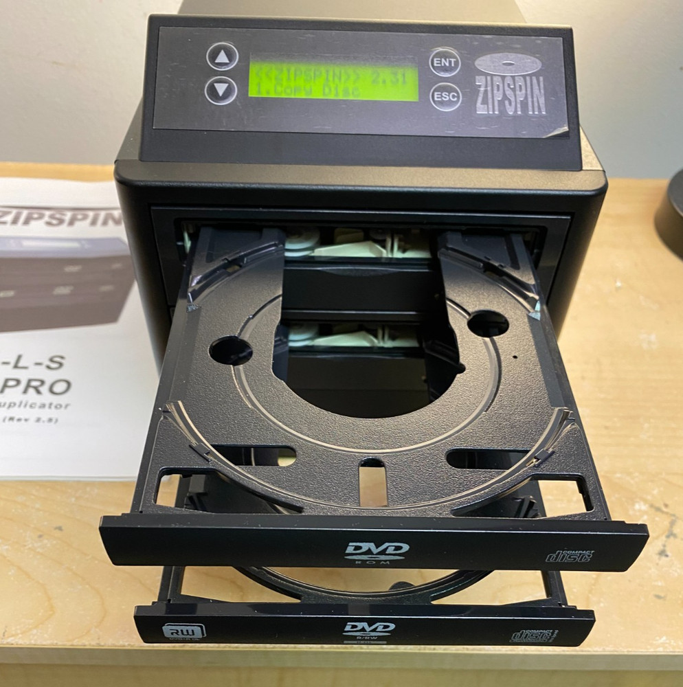 ZIPSPIN CD/DVD 121-PRO Duplicator Burner