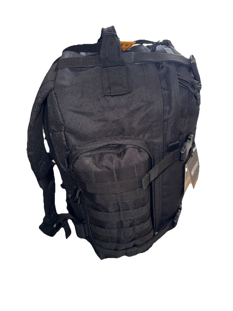 Highland Tactical Ballistic Molle Webbing Hydration Black Backpack Padded Back