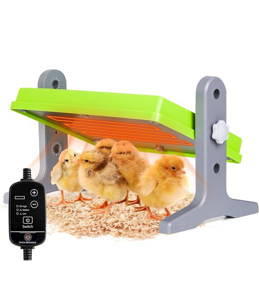 Chick Brooder (12"X8") Brooder Heater for Chicks Ducks and Birds Incubation Heat