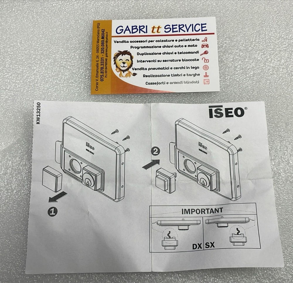ISEO RED BUTTON replacement el2001 EXTERNAL ELECTRIC LOCK GATE 050041