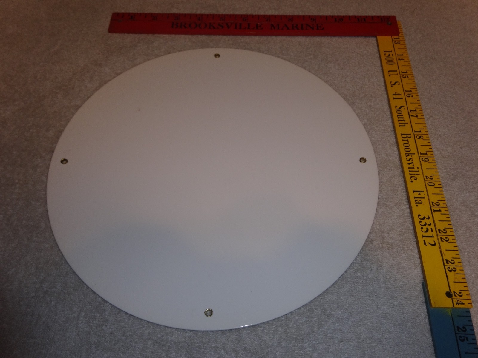 VINTAGE FLYING A ETHYL GASOLINE 11 3/4" PORCELAIN METAL SERVICE STATION OIL SIGN