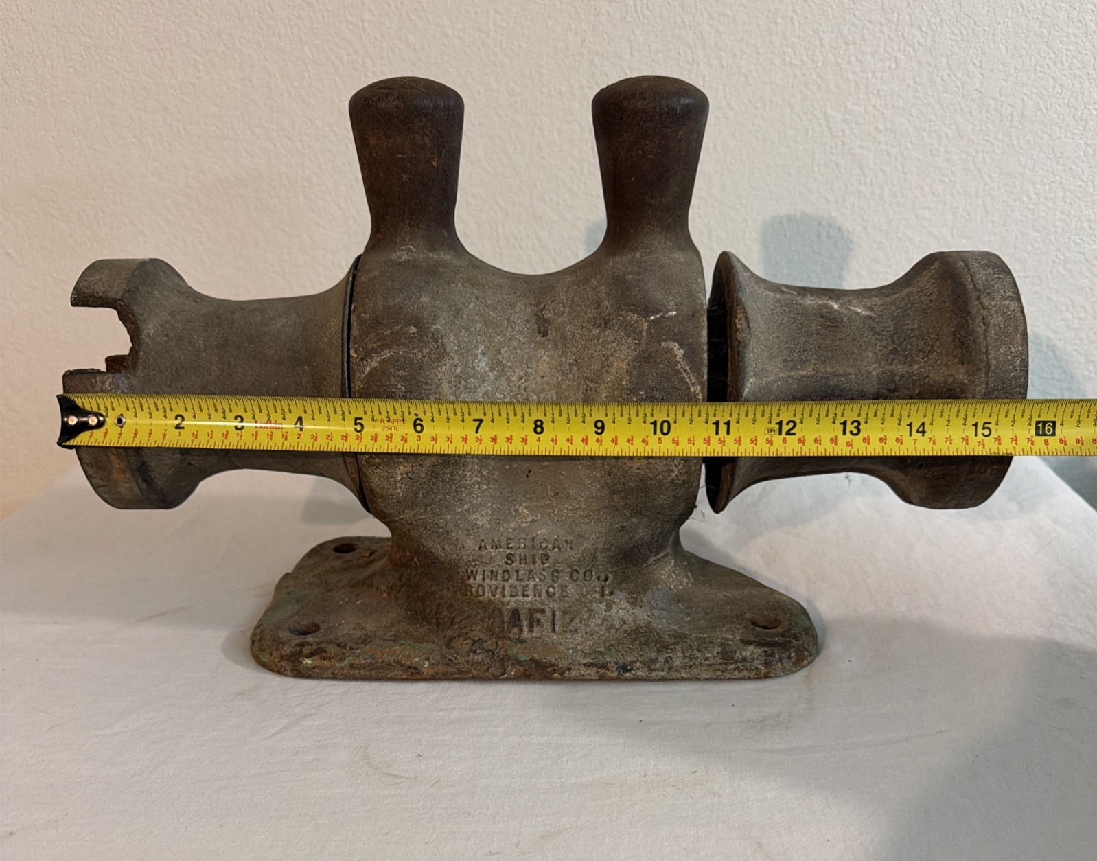 Antique WINDLASS Co. Mooring American Ship AF-12 RARE READ AS IS Cast Iron