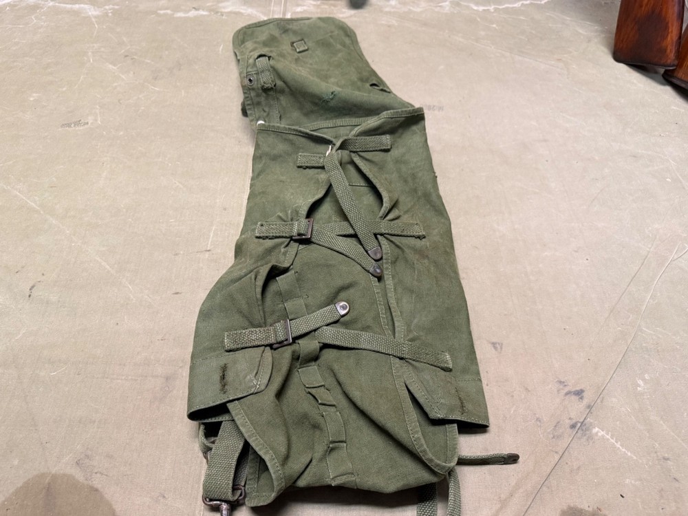 ORIGINAL WWII US ARMY M1942 COMBAT FIELD HAVERSACK BACKPACK-OD#7