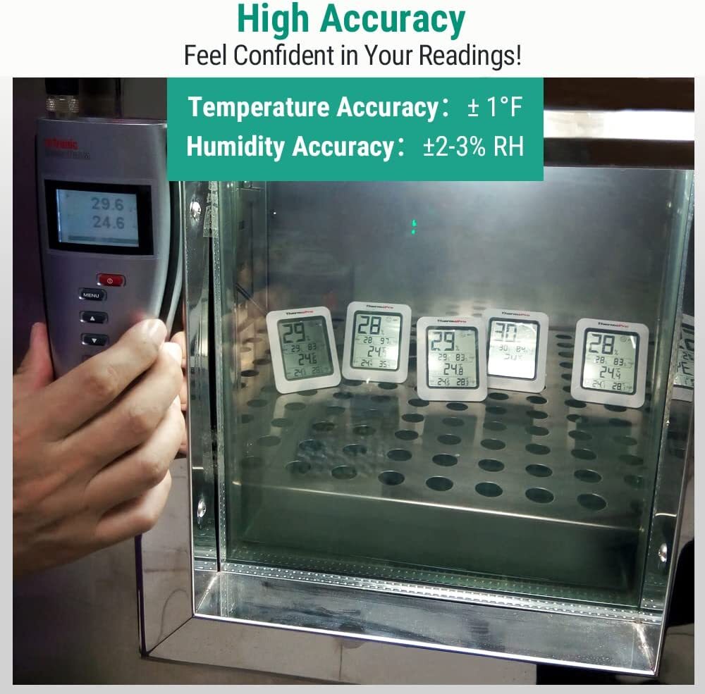 Egg Hatching Incubator Thermometer Hyg​rometer DIGITAL LCD MIN MAX Memory Hydro