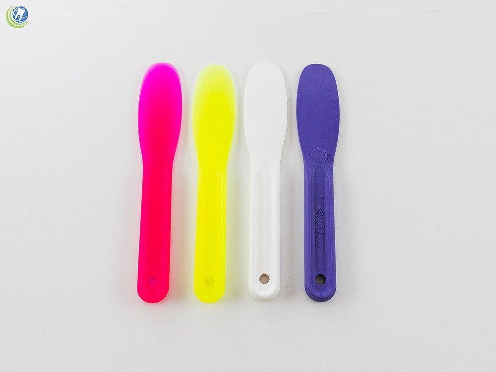 DENTAL LAB PLASTIC MIXING SPATULA FOR ALGINATE IMPRESSION MATERIAL 4PC ASSORTED
