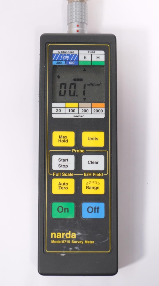 NARDA 8715 Electromagnetic Radiation Survey Meter w E8752D E8723D E8764D Probes