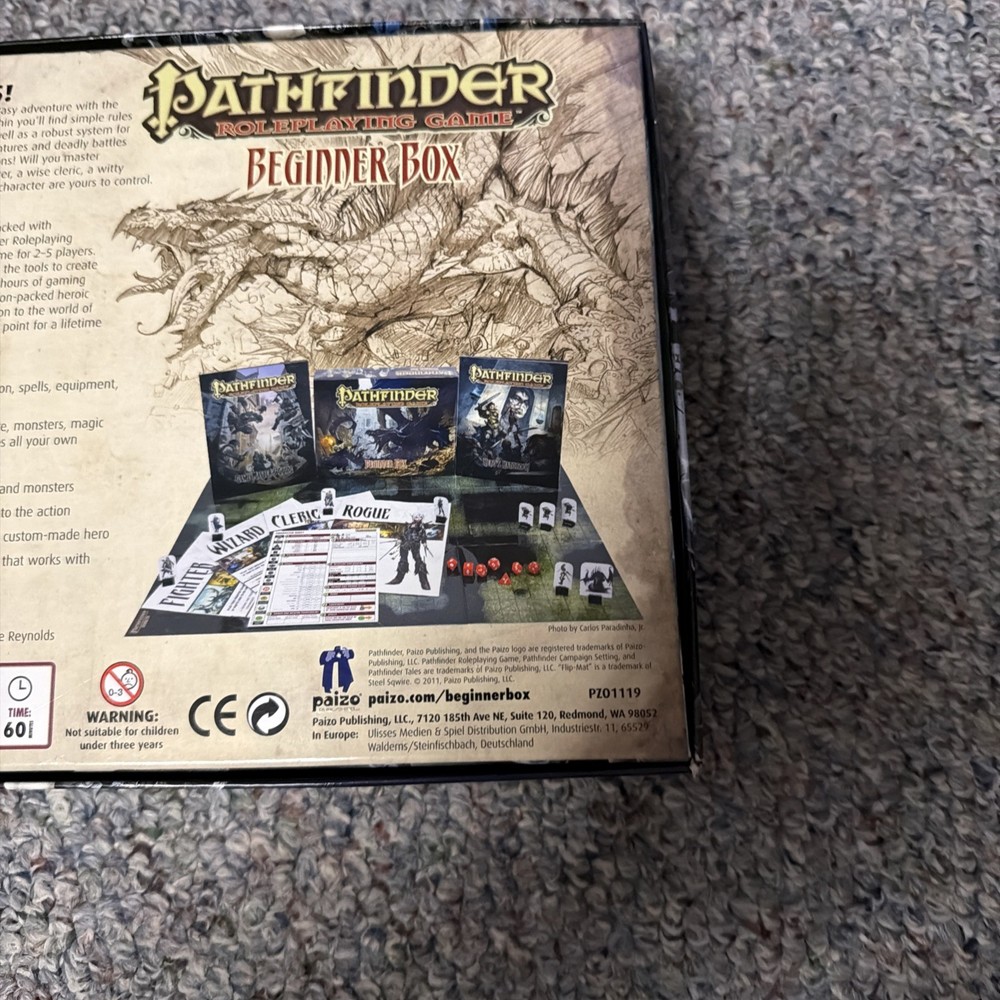 BOXED PATHFINDER ROLE Playing Game Parts Missing Board