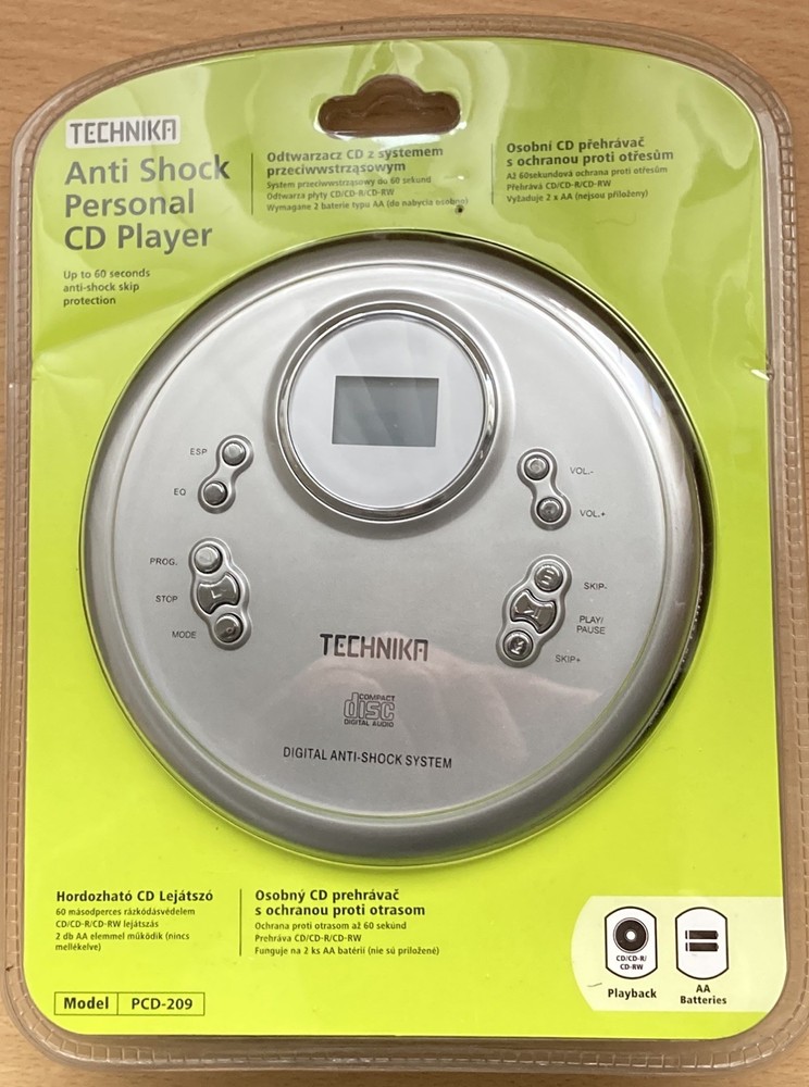 Technika PCD-209 Personal CD Player - New & Sealed