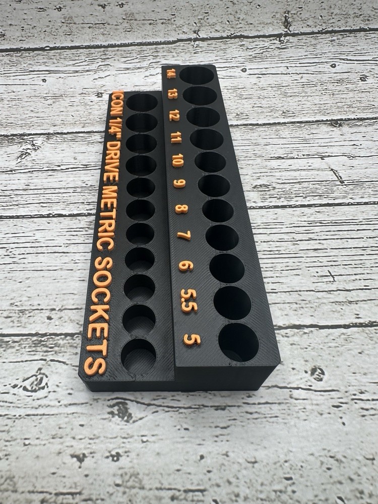 Icon 1/4 Socket Organizer For Deep And Shallow Sockets