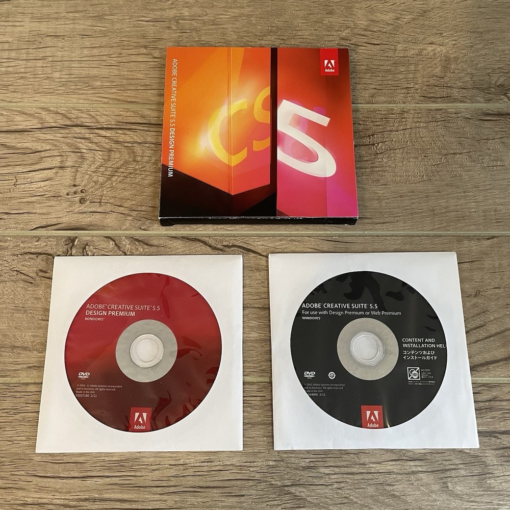 Adobe CS5.5 Design Premium for Windows DVD Version InDesign Photoshop Flash