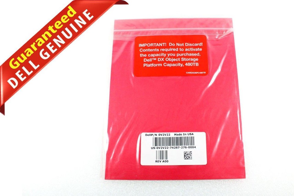 Dell DX Object Storage PlatFrom Capacity License Activation Codes - V2V22