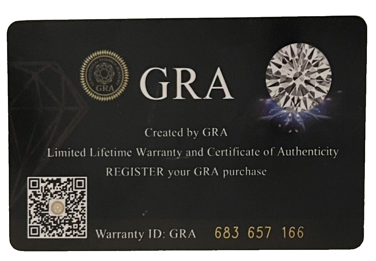 3.0Ct Round Cut GRA Moissanite Stones 14K White Gold Stud Earrings Screw Bk Gift