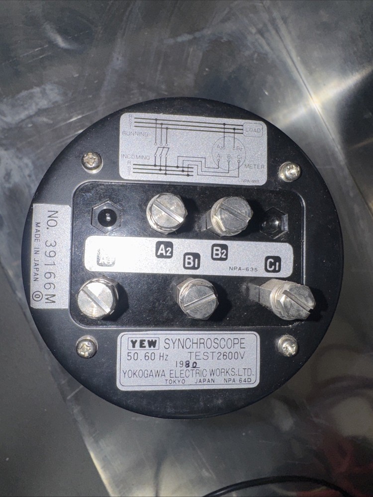 Yokogawa 2109 Synchroscope Meter 41829M