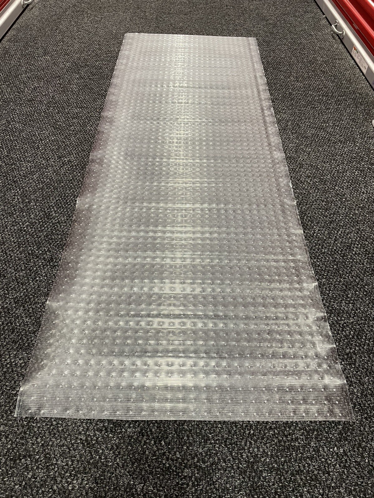 Clear Plastic Runner Rug Carpet Protector Mat Ribbed Multi - Grip (26in x 72in)