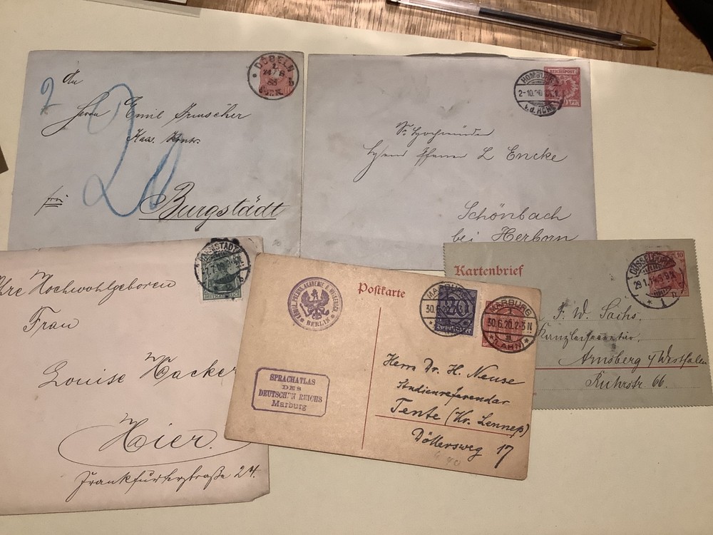 Germany postal history covers &  postal stationary items   Ref A484