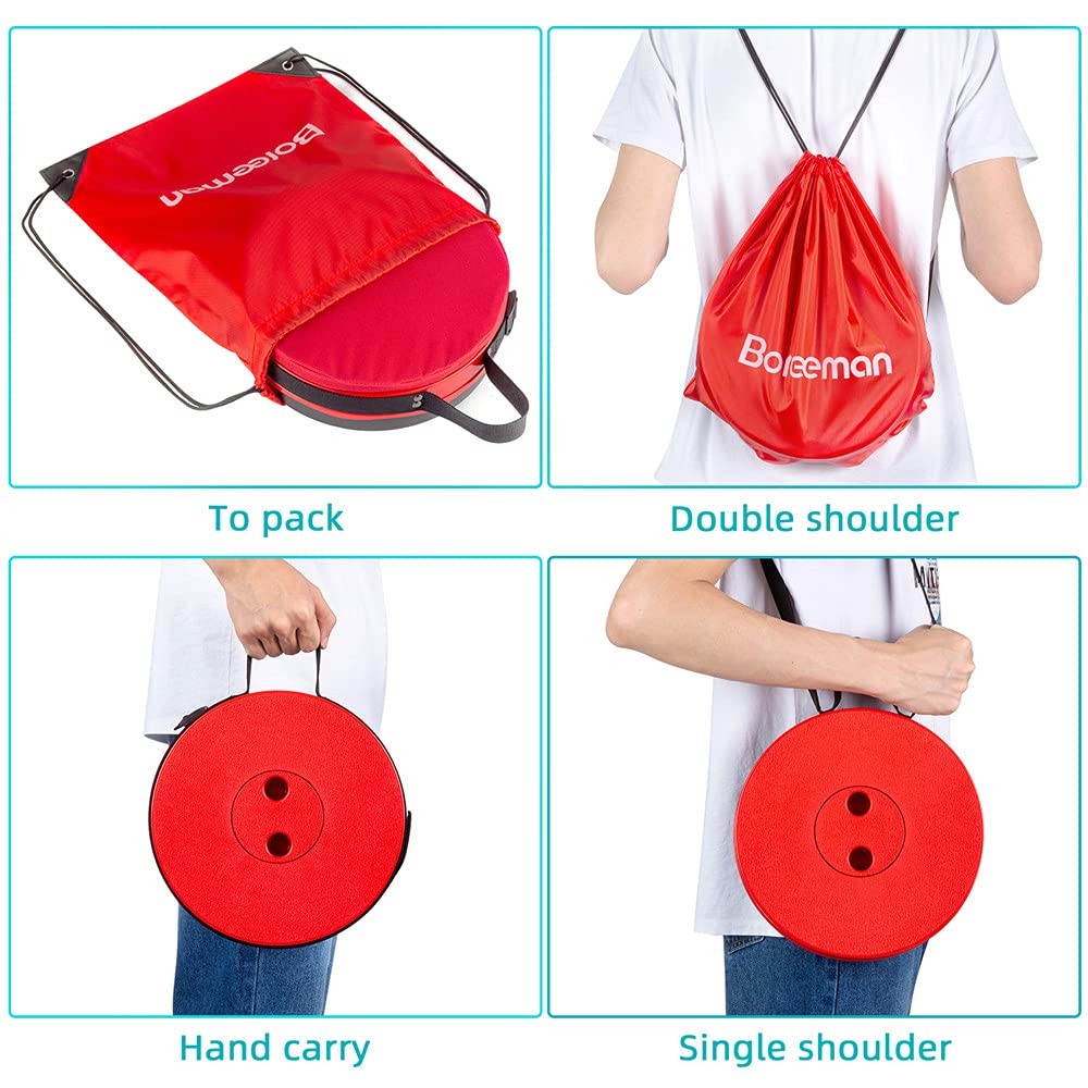 Upgraded Folding Stool with Cushion Lightweight Yet More Sturdy with Load Cap...