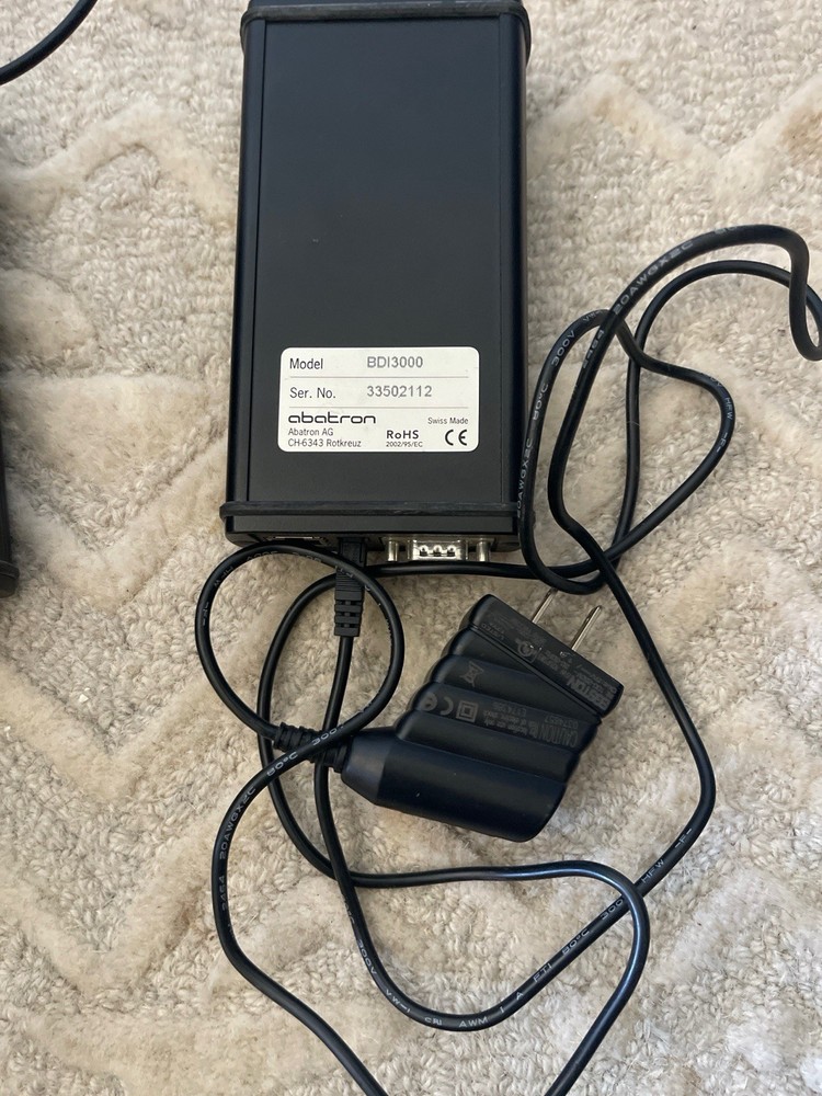 Abatron BDI3000 JTAG BDM Debug Interface Ethernet RS232 Power Supply