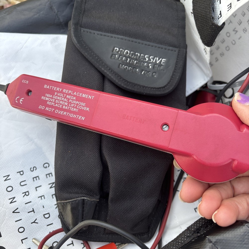 Progressive Electronics 200EP inductive amplifier 77M Tracer with Carry Case EUC