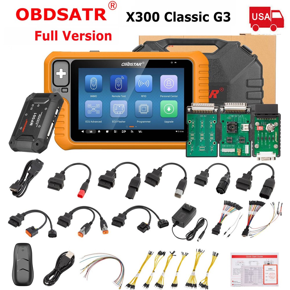 OBDSTAR X300 Classic G3 Full Version Programmer Odo.meter Adjust E.CU Clone USA