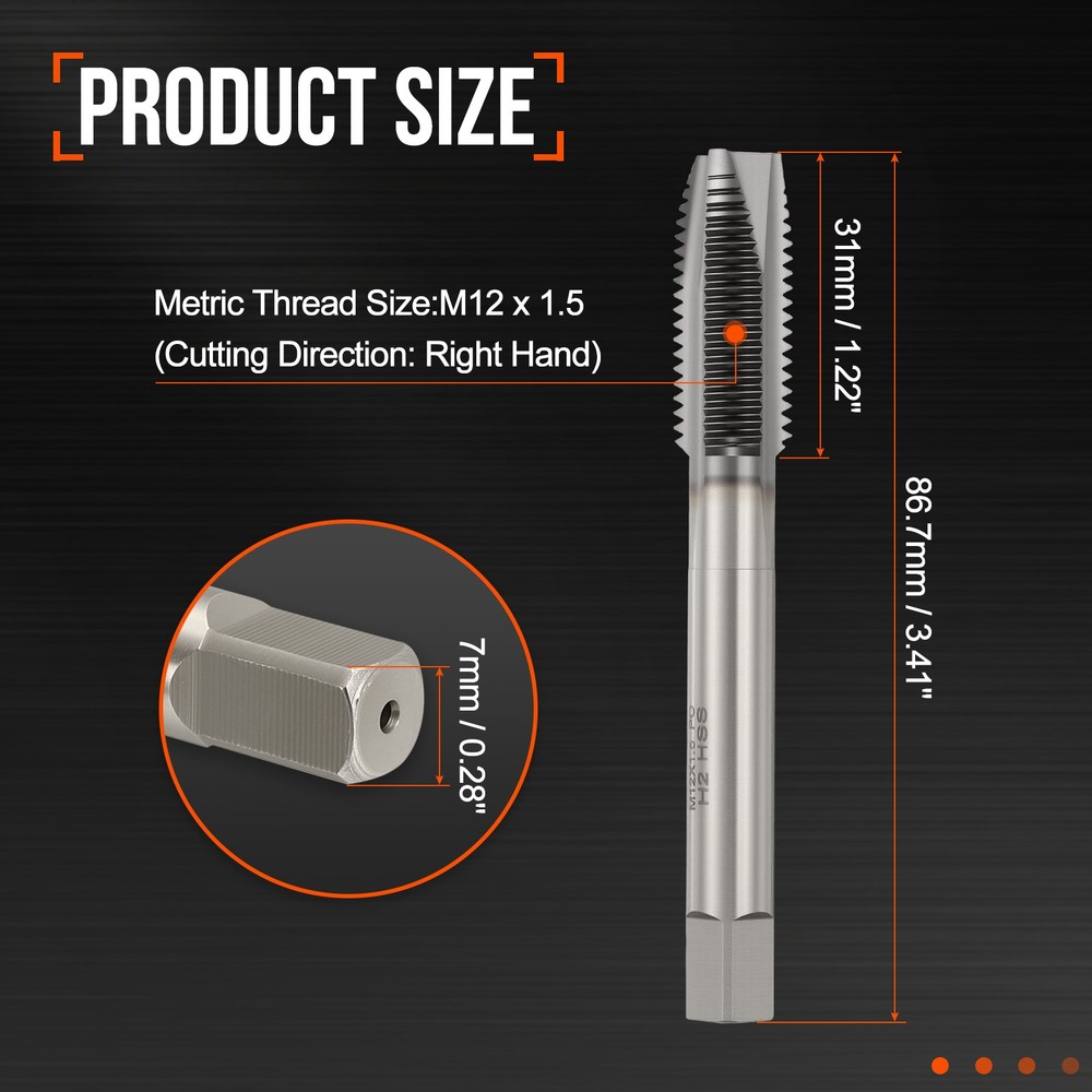 M12x1.5 Spiral Point Plug Threading Tap TICN Screw Tapping