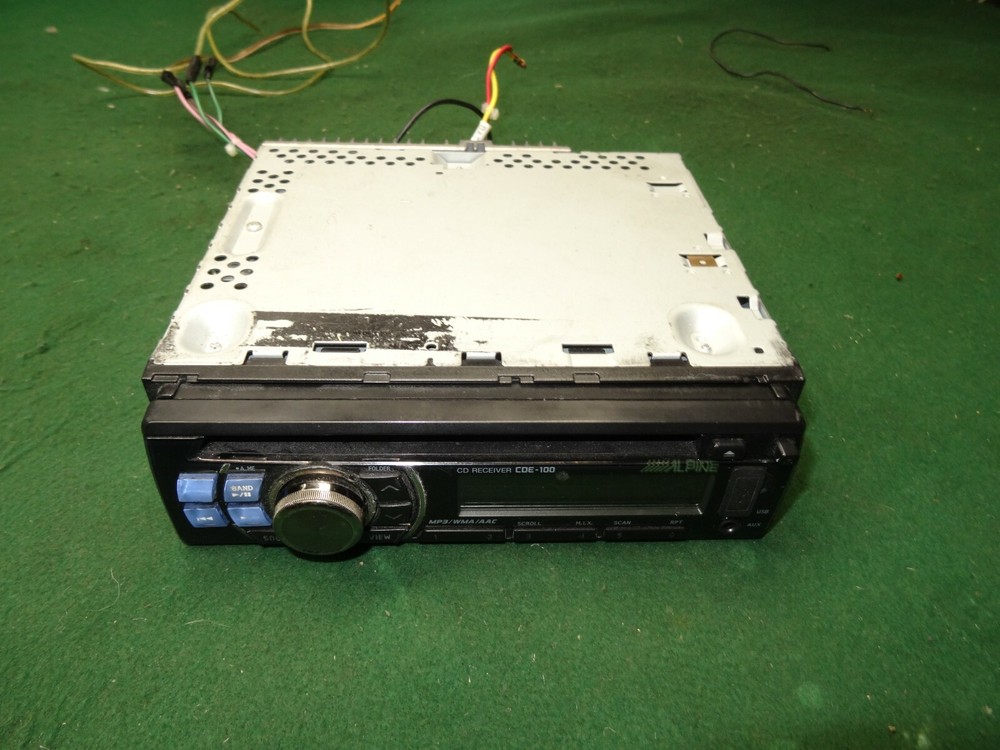 ALPINE CDE-100 FACEPLATE GOOD CONDITION tested