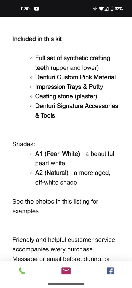 Unopened denturi Kit