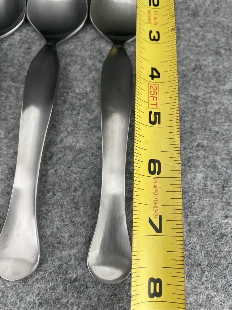 4 Retroneu 18/10 Stainless SILHOUETTE Flatware Dinner Spoon Flatware