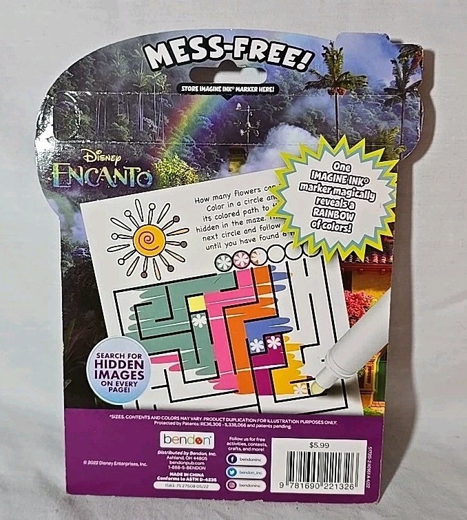 Encanto Imagine Ink Book