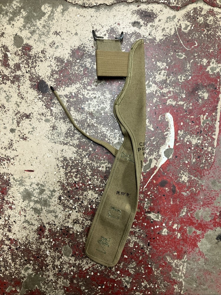 USGI 1918 M1910 Pick Axe Canvas Pouch Case US Army GI Pistol Belt