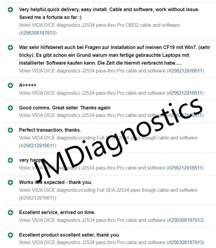 Compatible Volvo Diagnostics VIDA/VDASH OBD2 Interface Plus Ready to Use Options