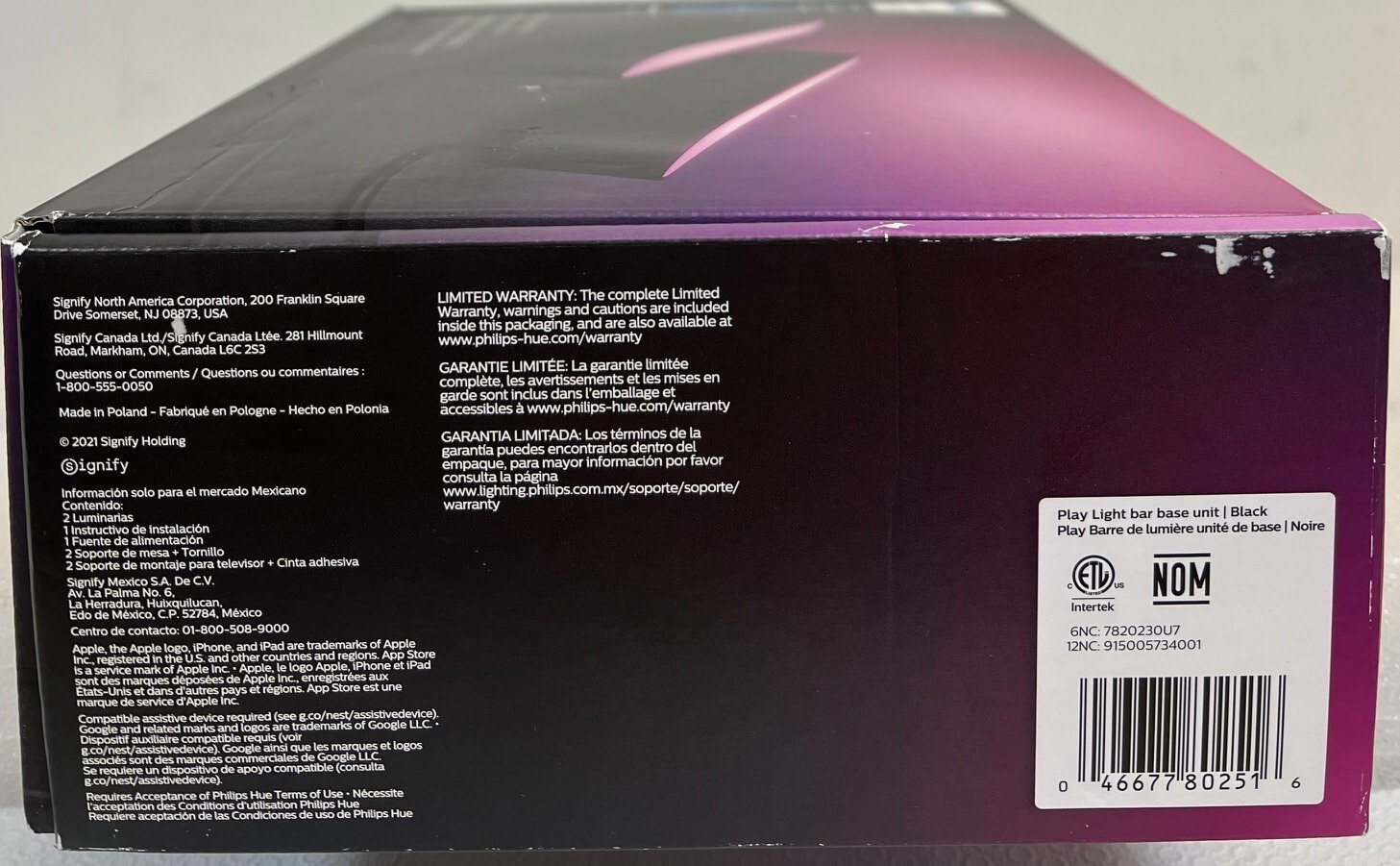 Philips Hue Play White & Color Ambiance LED Light - Black (2-Pack)