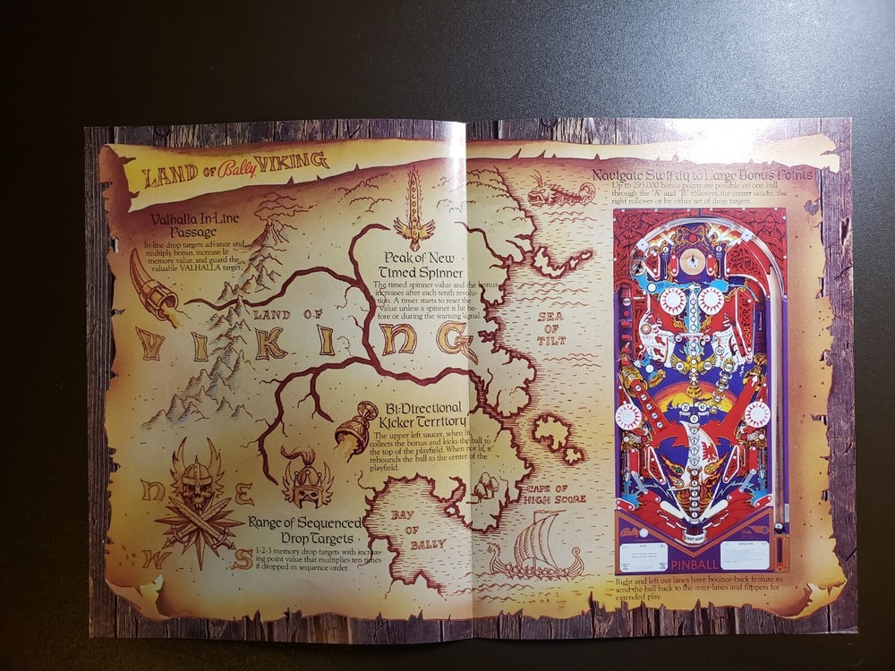 Bally VIKING Original Pinball Flyer